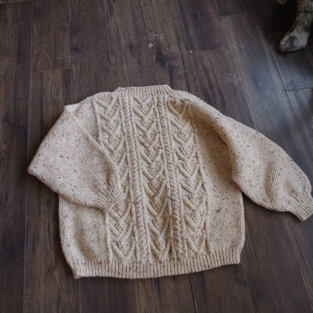 Vintage Chunky Sweater Hand Knitted